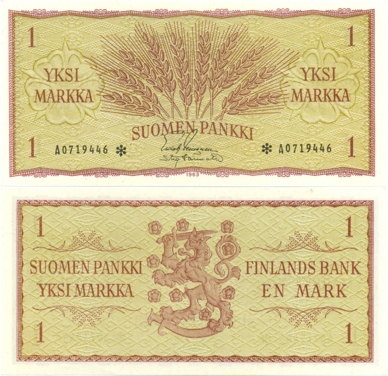 1 Markka 1963 A0719446* kl.8-9